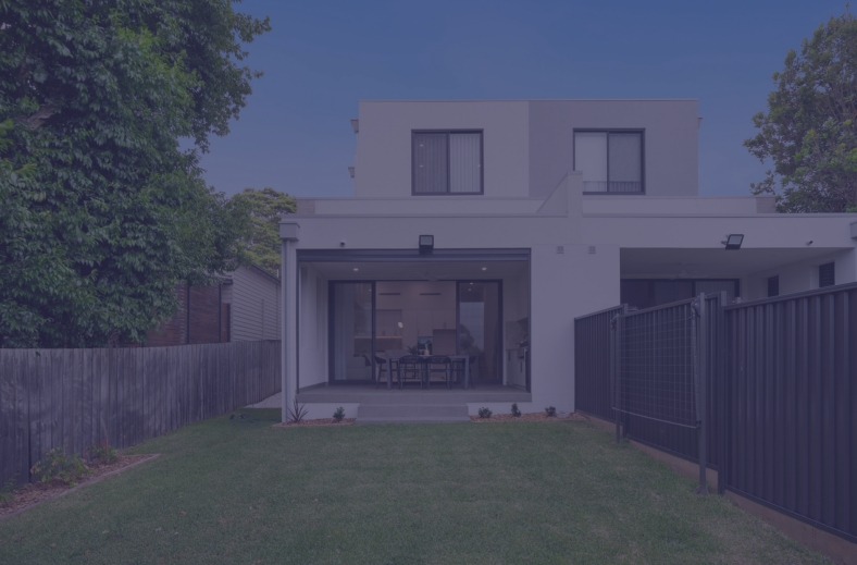 duplex backgyard in Marsfield